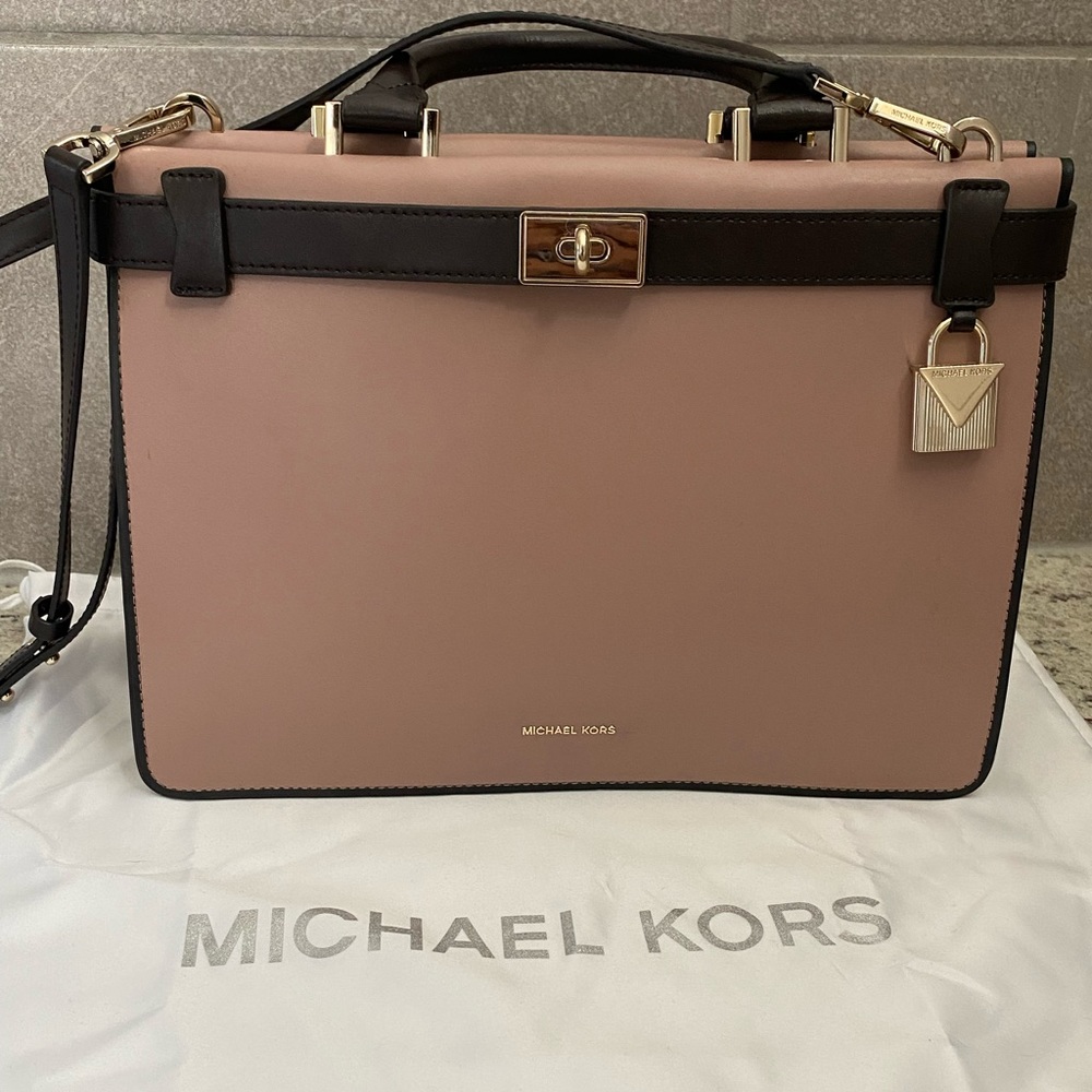 Michael Kors Safffiano leather handbag